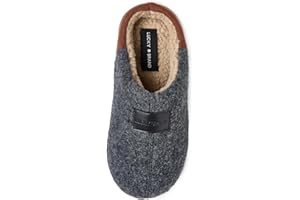 Lucky Brand Boys Micro Suede Sherpa Clog Slippers Warm Plush Lined Indoor Outdoor Slip On House Shoes Cozy Kids Winter Clogs
