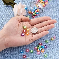 Craftdady 100pcs Transparent Random Mixed Colors