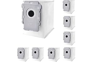 HUAPX 8Pack Vacuum Bags Replacement for irobot Roomba i8,i8+(8550),i7,i7Plus,i6,i6+(6550),i4,i4+(4552),i3,i3+(3550),s9+(9550),s9, j7+,j7 Vacuum Clean Base with Automatic Dirt Disposal Bin Bags(8PACK)