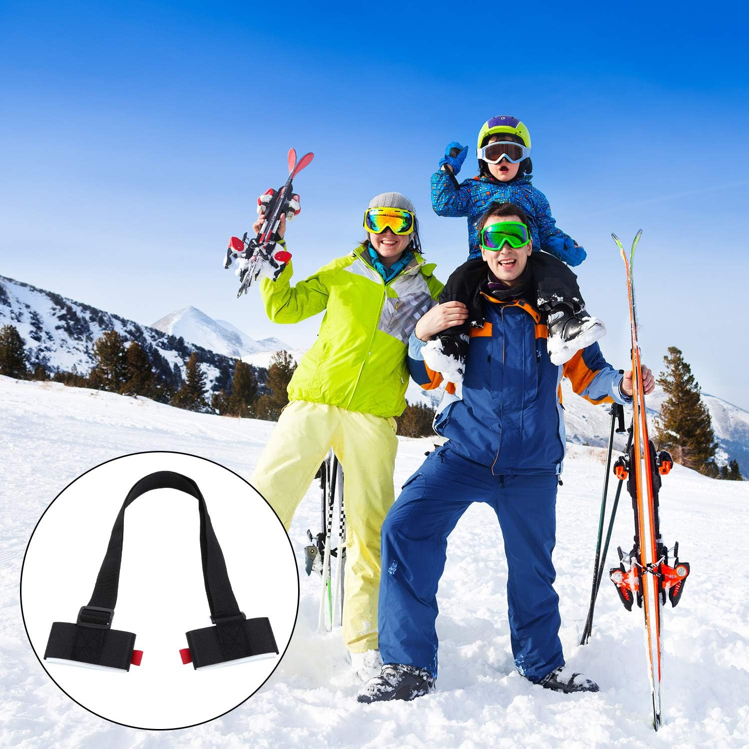 Adjustable Shoulder Carrier Lash Handle Straps with Cushioned Fastener