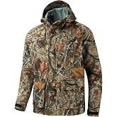 BASSDASH Walker-LW Breathable Waterproof Fishing Hunting Wading Jackets with Silent Outer Fabric for Men Women