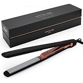Corioliss C3 Hair Straightener Flat Iron Professional for Hair Titanium Plates Control Temperature Women (Black Copper Soft Touch)