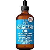 Pomberries Squalane Oil – 100% Plant-Derived, Lightweight & Fast-Absorbing, Squalane Oil for Face, Anti-Aging, Dry Skin, Hair & Body | Non-Greasy, Non-Comedogenic Moisturizer | 2 fl oz
