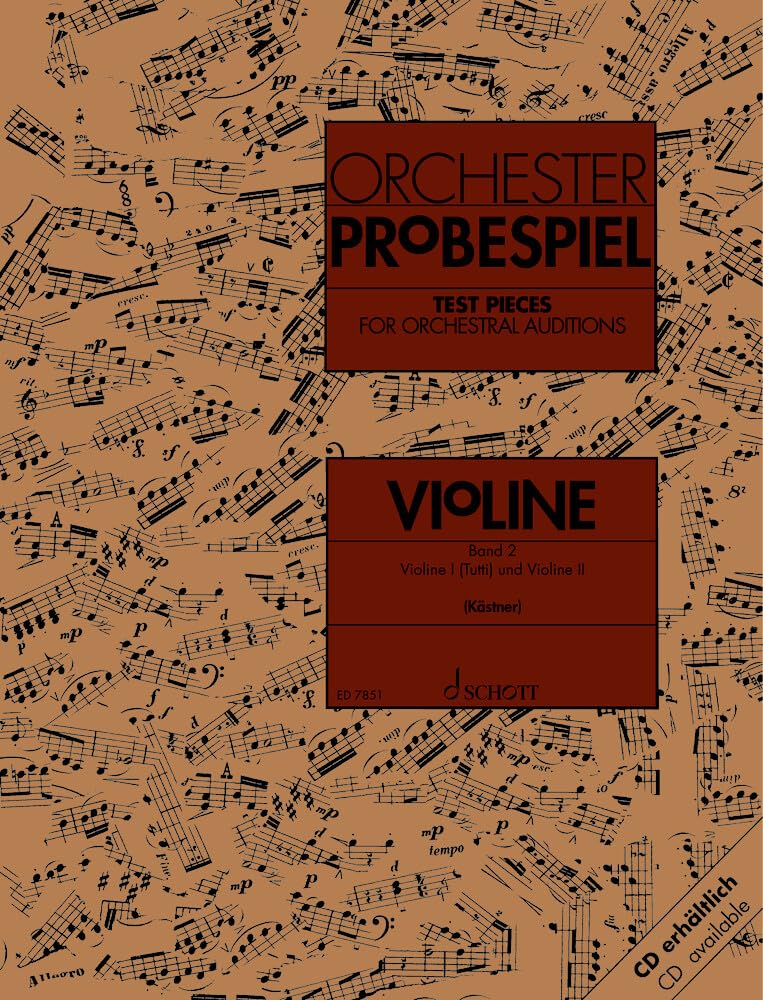 Test Pieces for Orchestral Auditions Violin, Vol. 2