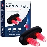 Red Light Therapy for Nose: LED Nasal Wellness Device - Red Light Nose Care Tool with 3 Light Modes, USB Rechargeable Portable Design, Daily Nasal Comfort Support with Auto Shut-Off (Black)