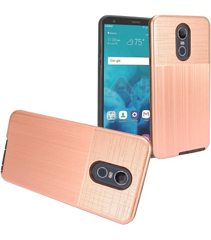LG Stylo 4 / LG Stylo 4 Plus - Custodia rigida ibrida spazzolata