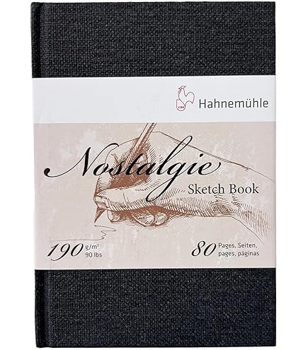 Amazon.com: Nostalgie Sketch Book 190g/m², Drawing Notebook, A4