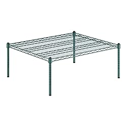Zedfire 30" x 36" x 14" Green Epoxy Wire Storage