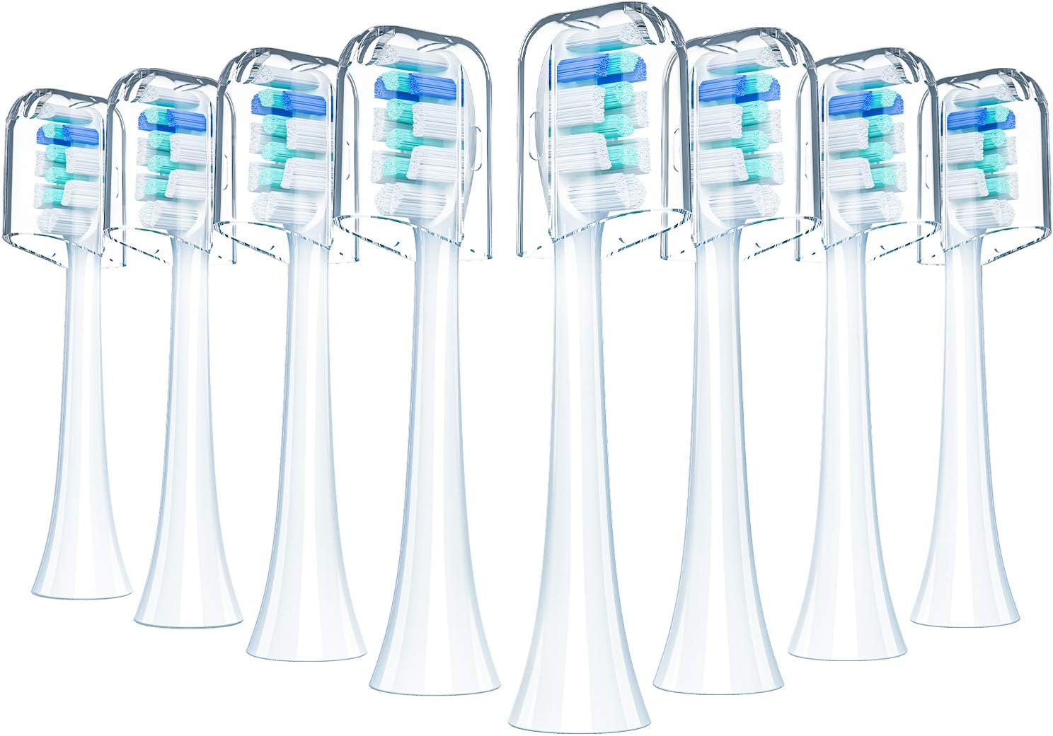 REDTRON Standard Toothbrush Heads Compatible with Philips Pro Results, 8 Pack Toothbrush Heads for FlexCare ProtectiveClean