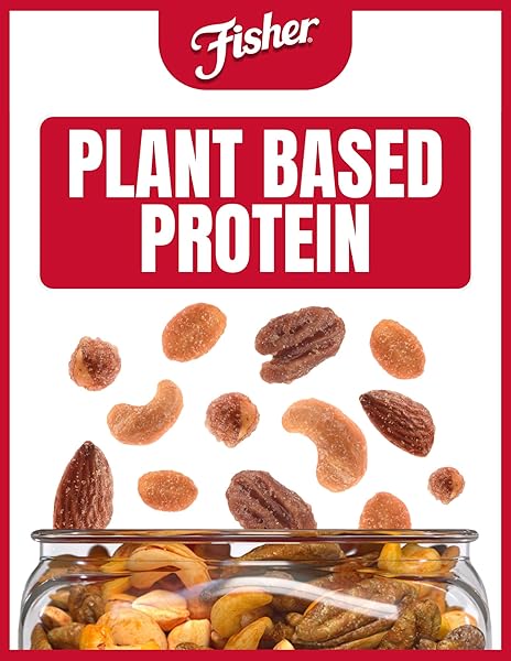 FISHER SNACK HONEY ROASTED MIXED NUTS WITH PEANUTS, 24 OUNCES, PEANUTS, CASHEWS, ALMONDS, FILBERTS, PECANS
