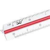 Mr. Pen- Metric Engineer Scale Ruler, Ruler, 12" Aluminum Scale Ruler | Triangular Scale, Scale Ruler for Blueprint, Triangle Ruler, Metric Engineering, Drafting Ruler
