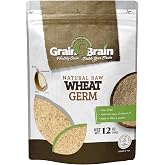 Grain Brain Wheat Germ 12 oz (12 oz) Raw, All natural, Untoasted. Packaged in Resealable Pouch bags for easy use