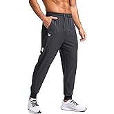 G Gradual Men's Joggers with Zipper Pockets Lightweight Athletic Workout Pants Quick Dry Sweatpants for Men Running Hiking