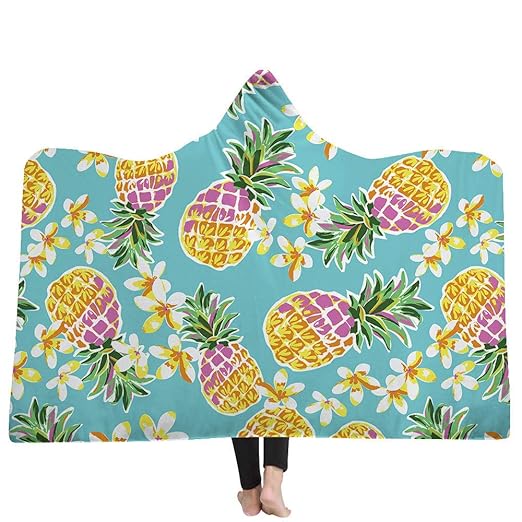 FDGDFG Kapuzendecke Tropische Pflanzenfrucht Sherpa-Decke Sherpa-Decke