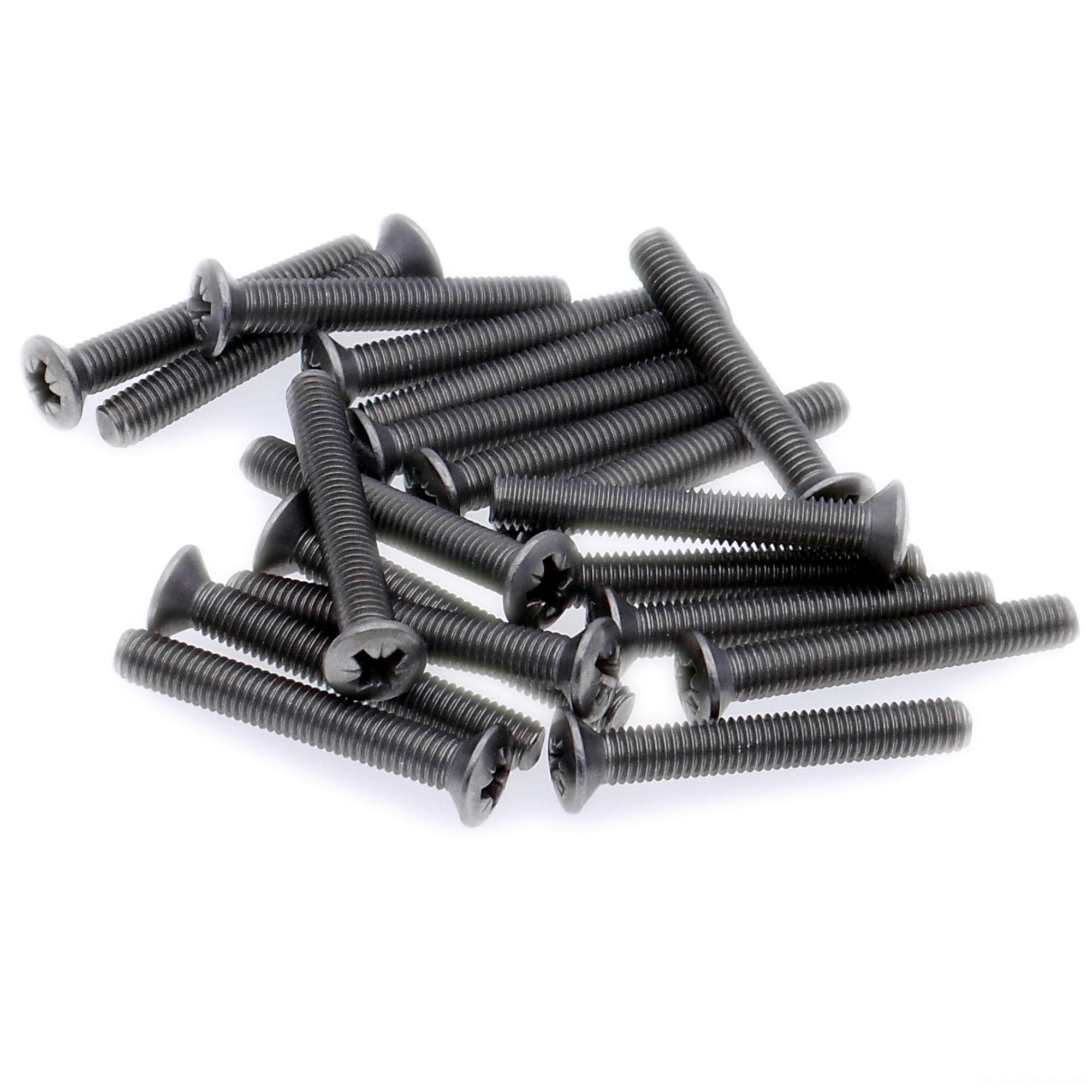 M3 (3mm x 5mm) Pozi Raised Countersunk Machine Screw (Bolt) - Stainless Steel (A2) (Pack of 20)