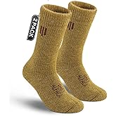 Juclise Alpaca Wool Crew Socks Men and Women,Thick Thermal Winter Cold Weather Hunting Hiking,Moisture Wicking Cushioned