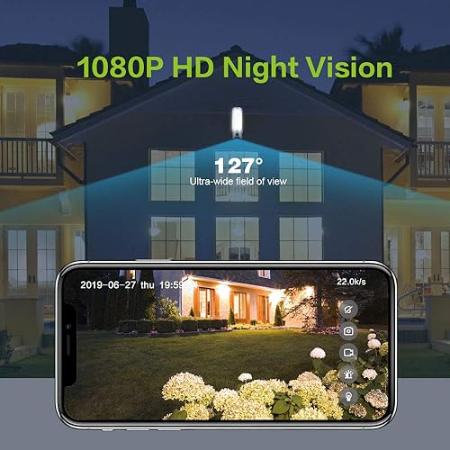 Freecam Floodlight Camera 1080P Security Camera Outdoor, IP65