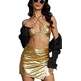 krtwrnt Festival Rave 2 Pieces Skirt and Crop Top Women