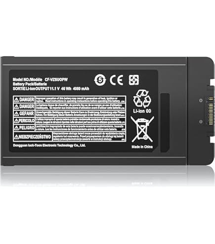 Panasonic CF-RZ6,i5 7th,タッチ,100%バッテリー Amazon.com: PANASONIC TOUGHBOOK 55 FZ-VZSU1HU Standard Battery for