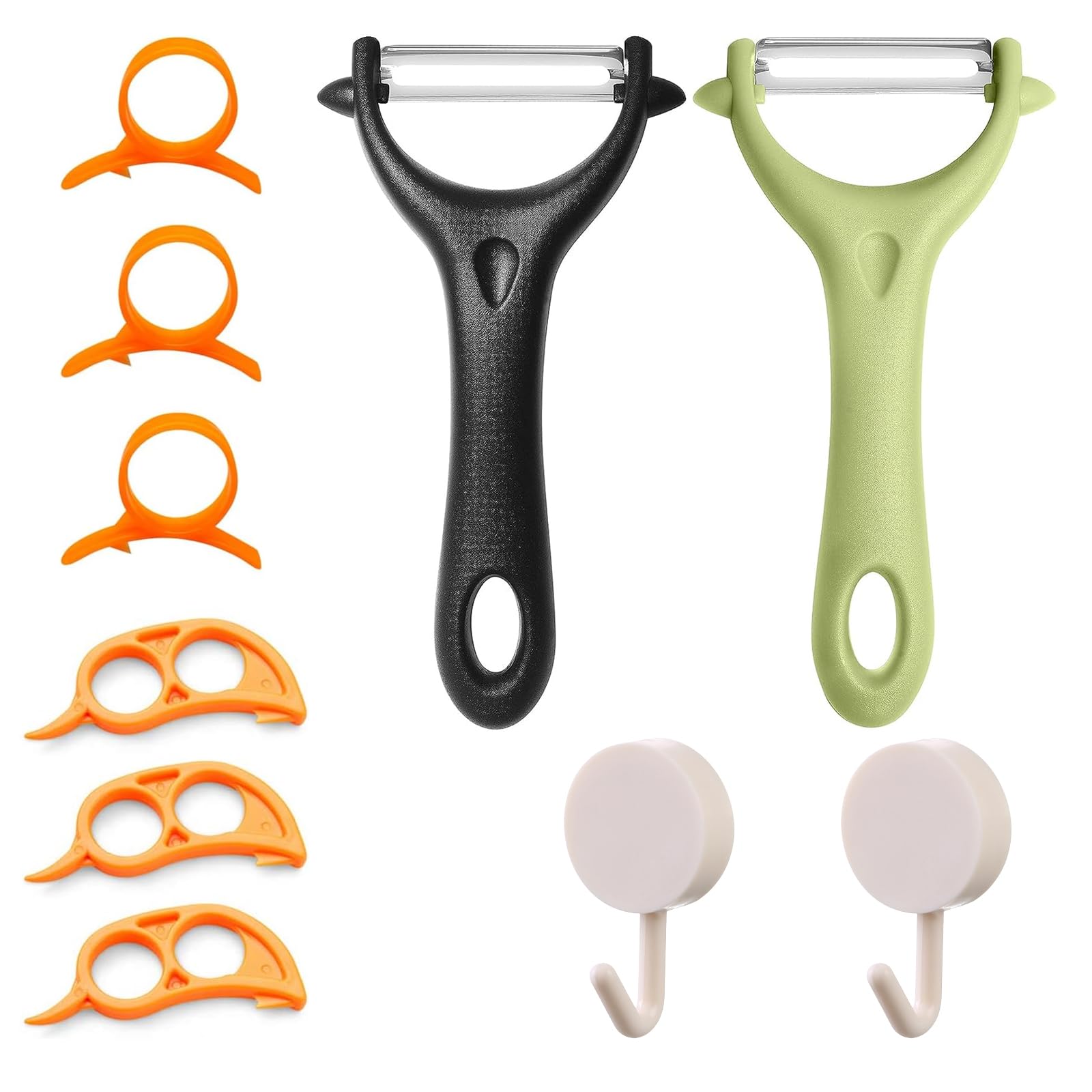 Eowppue Potato and Orange Peeler Set – Ultimate Kitchen Peeling Combo for Fruits, Vegetables, and More – Enhance your Kitchen Efficiency