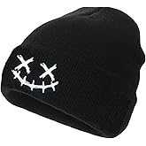NNCEVM Fashion Beanie for Men Beanies Women,Warm Winter Hats for Men Embroidery Unisex Knit Hat Skull Cap