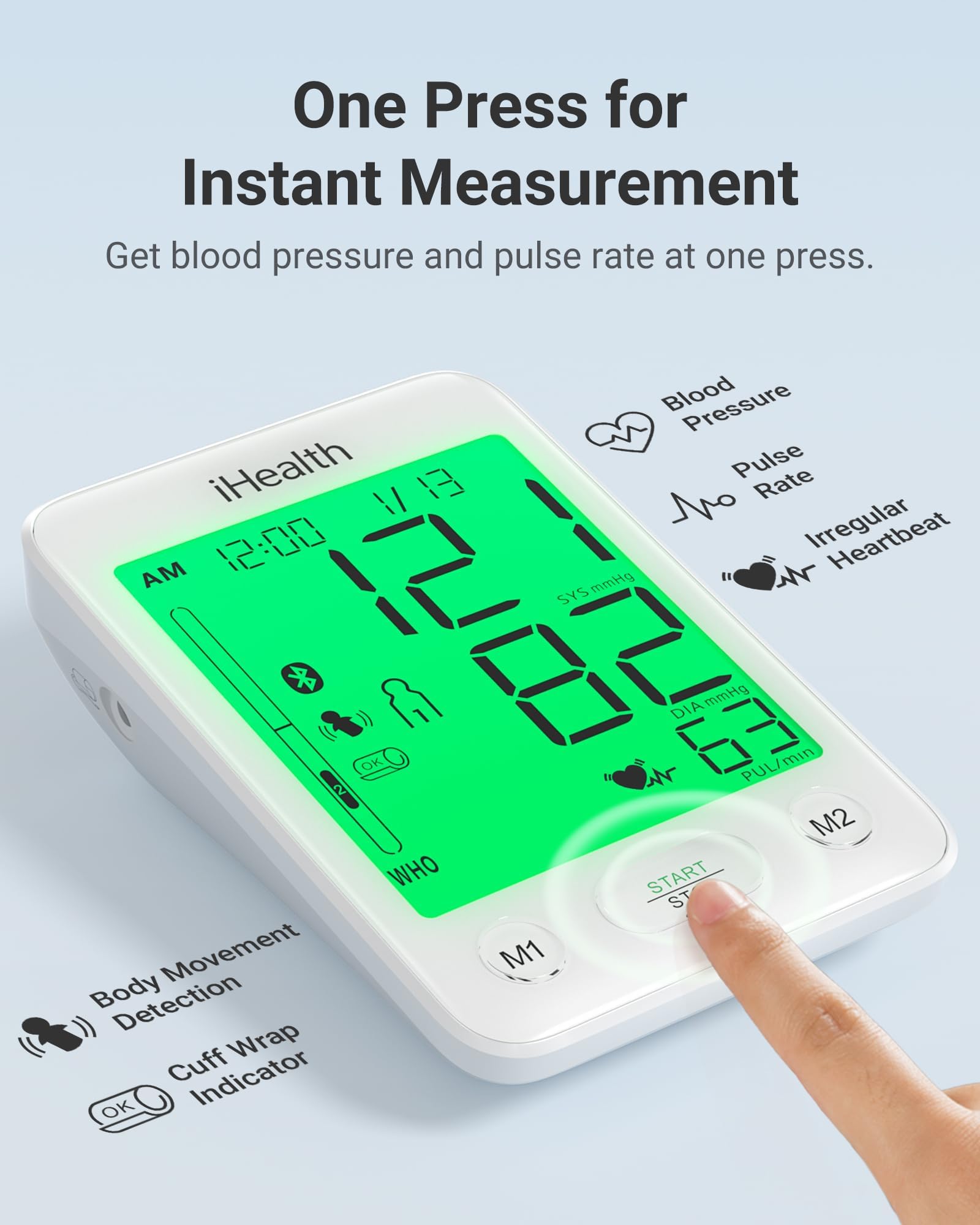 iHealth Accu Luminate Arm Blood Pressure Monitor – 4.5