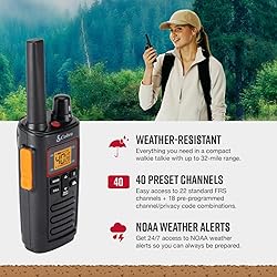 Cobra RX380 Walkie Talkies (2-Pack) – Weather