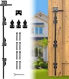 FMhotu 24" Cane Bolt Drop Rod for Gate, Heavy Duty