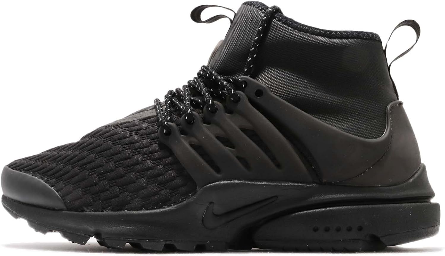 Nike Womens Air Presto Mid Utility Premium Womens Fashion-Sneakers AA0674-003_7 - Black/Black/Black
