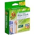 Duck Brand Press To Seal Rope Caulk – White, 1/8 Inch X 35 Feet, Single Roll, Rubber, USA Made