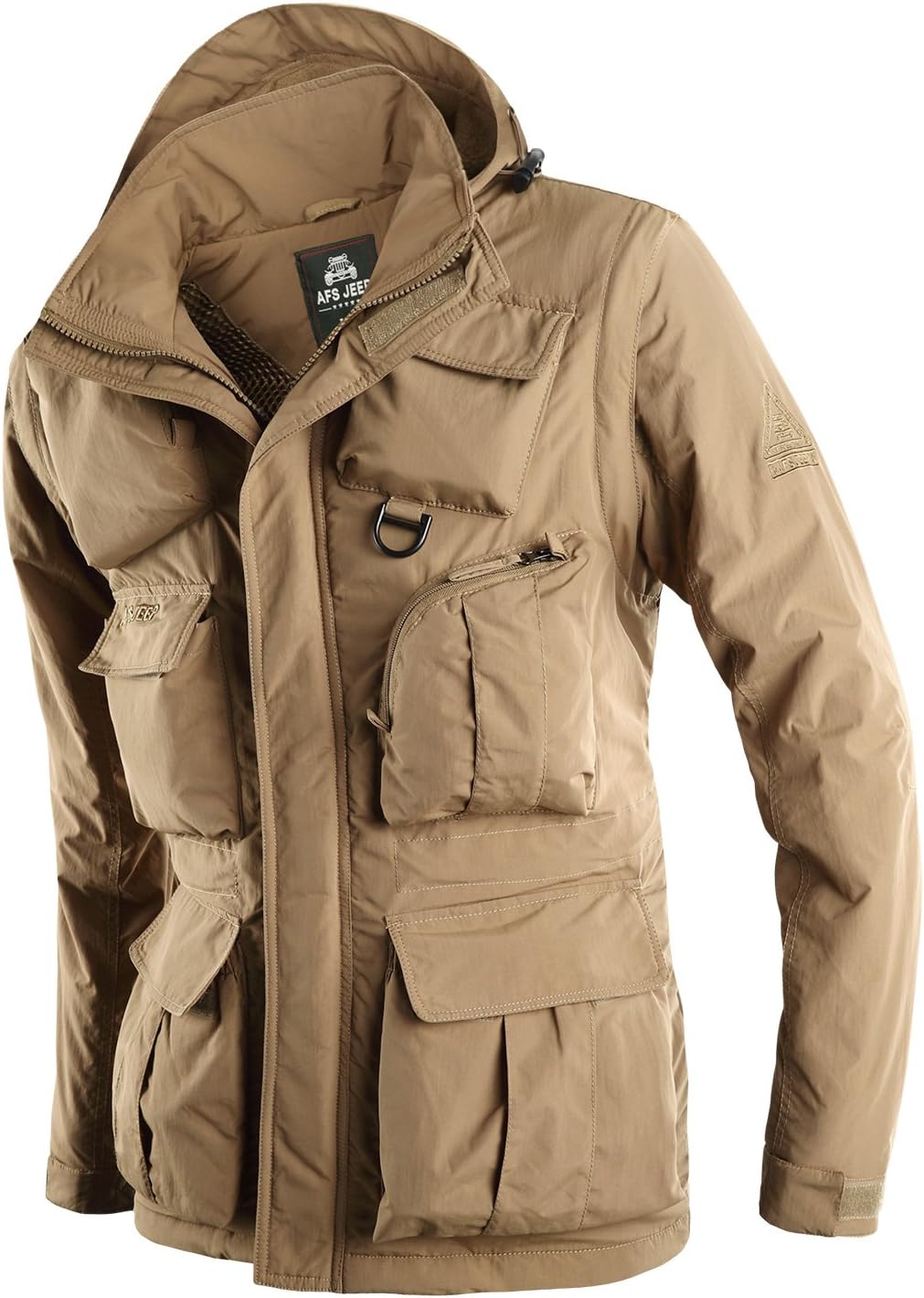 SlJeep Men's Fashion Cotton Hooded Waterproof Thick Warm Removable Down Jackets