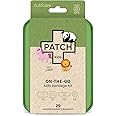 Patch Kids On-The-Go Natural Bamboo Adhesive Bandage Kit for Sensitive Skin, Eco-Friendly Hypoallergenic Bandages for Sensitive Skin. Non Toxic Bandages for Boys & Girls with Cute Prints, 29 ct Small