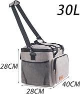 Vivo Technologies 30L Cooler Bag Insulated Portable Picnic Cooler Grey view 7