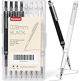 PenMont Retractable Gel Roller Pens, Japanese Style, 0.28mm Ultra Fine Point, Quick Dry Black Gel Ink, Precise and smooth wri