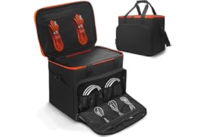 Amazing Fair Portable Power Station Storage Bag - Heavy Duty Organizer Case with Adjustable Shoulder Strap & Multi-Pocket Design