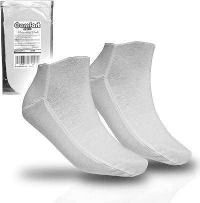 RE-GEN Comfort Cotton Moisturising Overnight Socks Dry Cracked Skin 1 Pair