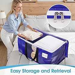 BlissTotes 6 Pack Moving Bags with Clear