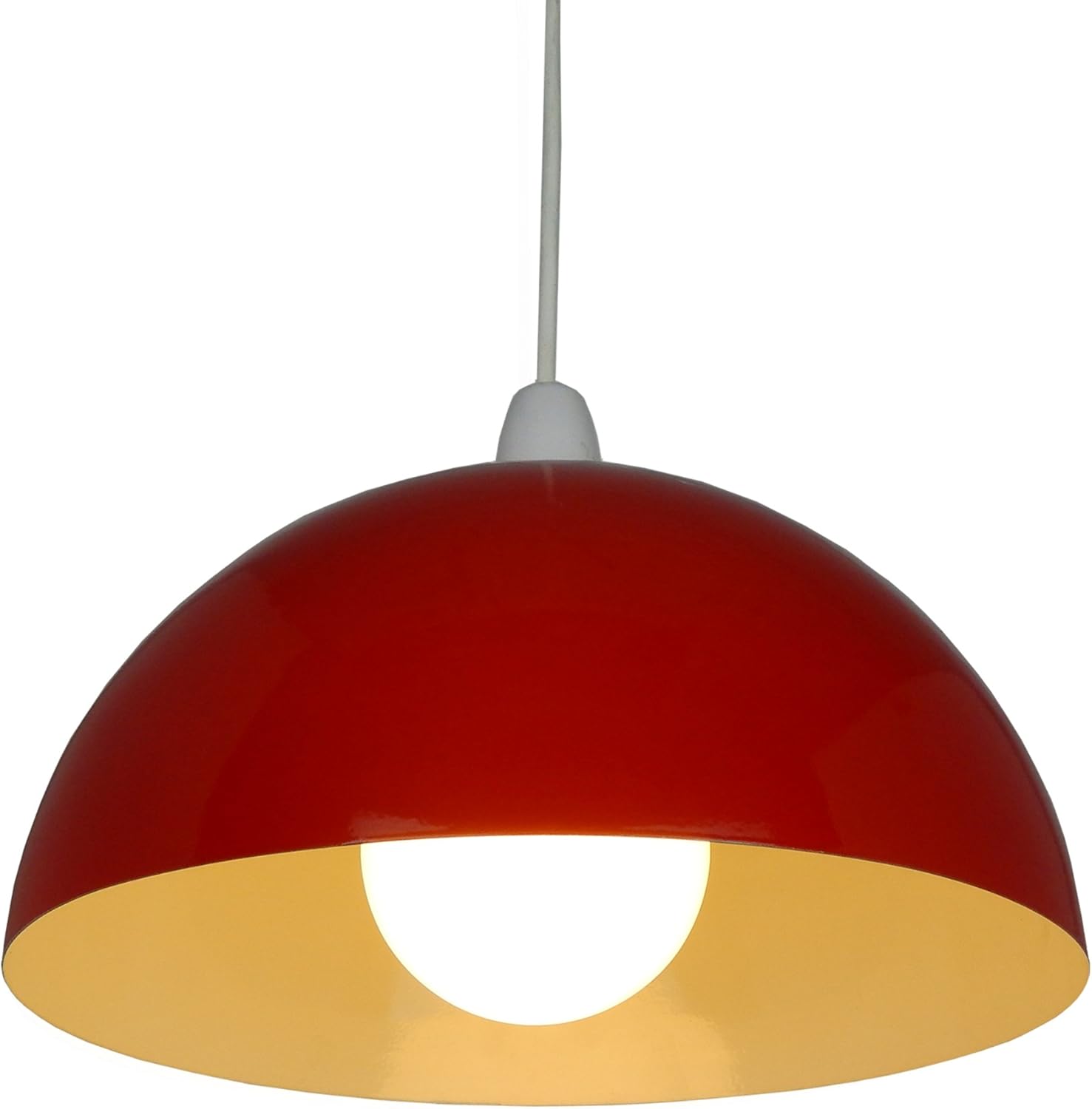 14" Red Metal Cylinder Dome Light Shade Lamp shade ceiling light