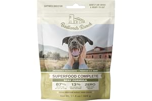 BADLANDS RANCH by Katherine Heigl- Superfood Complete, Air-Dried Adult Dog Food - High Protein, Zero Fillers, Superfood Nutrition (11.5 oz., Premium Beef)