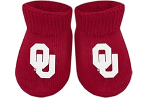 Creative Knitwear College Baby Bootie Sock - Team Logo, Multiple Colors, for Boys & Girls (Newborn - 6 Months)