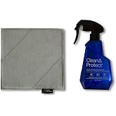 Austere V Series Clean &amp; Protect Screen Cleaner Spray and Wipe Kit, 230mL | Dual-Sided Polish Cloth, LED, LCD, OLED Screens Compatible, Monitors, Laptop, TV Glass Display Cleaning, Eliminates Static