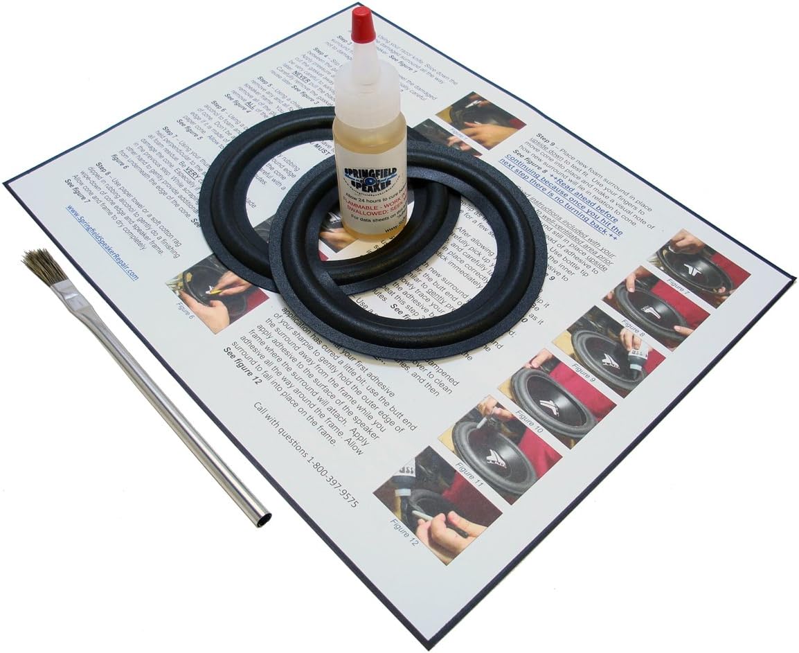 Standard 5" Speaker Foam Surround Repair Kit 5 Inch Home