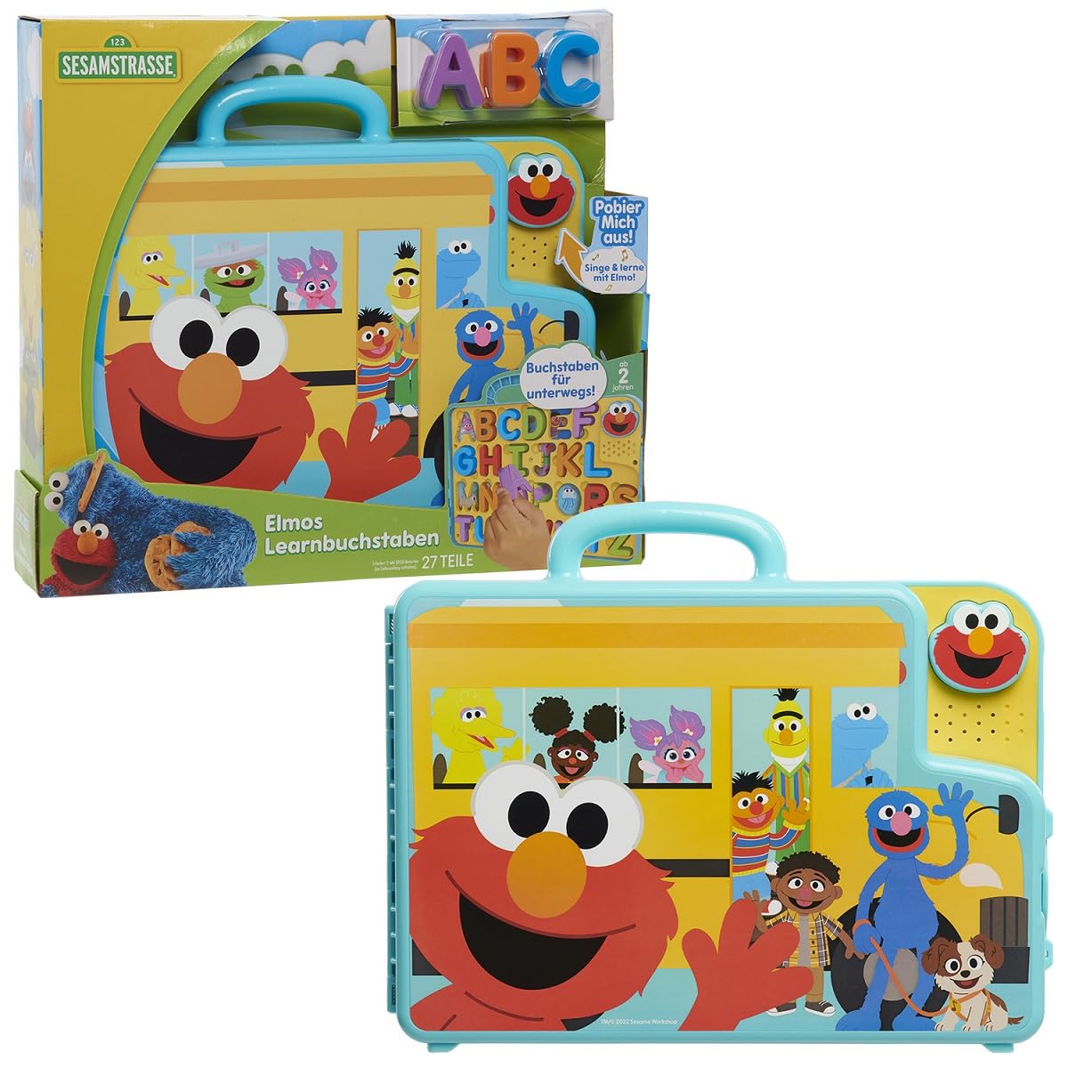 Photo 1 of SESAME STREET Elmo’s Learning Letters Bus Activity Board, Preschool Learning and Education, Kids Toys for Ages 2 Up by Just Play