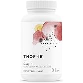 THORNE CoQ10, 100 mg Optimally Absorbed Ubiquinone Supplement, 60 Softgels | Supports Heart Health, Brain Function, Cellular Energy Production &amp; Healthy Aging*, Gluten-Free, NSF Contents Certified