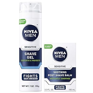 NIVEA MEN Sensitive Shaving Skin Care Set, 2 Pack