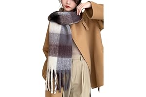 Wander Agio Winter Women Warm Scarf Long Shawl Large Scarves Cold Weather Thick Blanket Scarfs Colorful Plaid