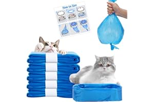 8 Pack Cat Litter Locker Refills Bags, 4.5m Scented Cat Litter Refill Compatible with Standard and Litter Genie Easy Roll Pai