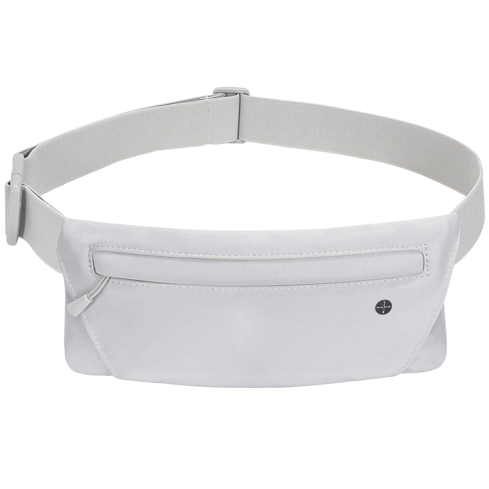 WHIPPY Running Belt for Phone Bag Running Gifts for Women Fanny Pack for Men Elastic Runners Money Belt Phone Holder Hiking Waist Pack, Grey