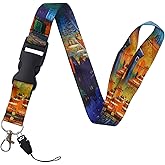 BKBKAAK Breakaway Lanyard for Keys, wallets, Card Holders, Quick Release Buckle Detachable Lanyard with Keychain, Neck Wrist Lanyard for Women Teacher Nurse