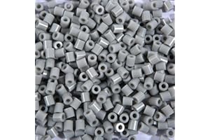 ZLLBTMO Fuse Beads 2000Pcs Grey Melting Beads 5mm Iron Beads for Arts and Crafts